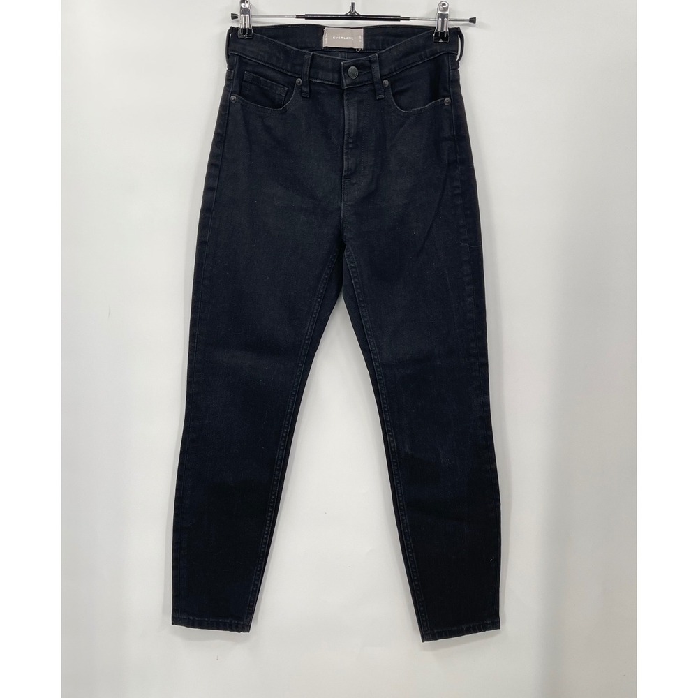 EVERLANE The Ankle Skinny Jeans Black High‎ Rise Women's Size 27